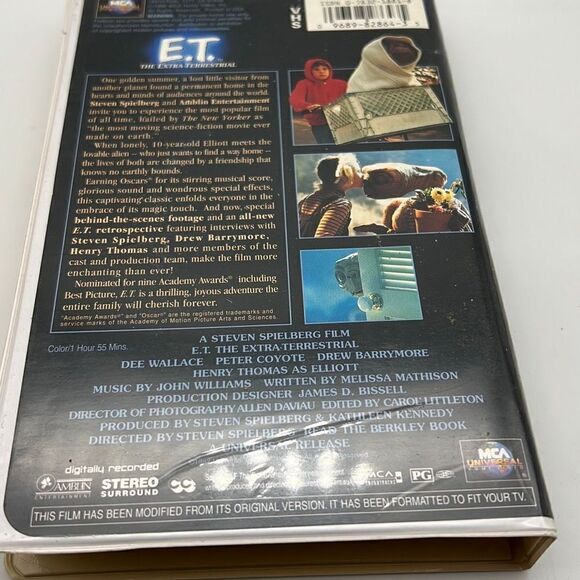 E.T. The Extra-Terrestrial VHS🔥1988 VHS - Picture 3 of 3